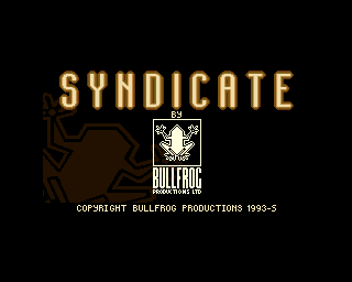 Syndicate title screen for Amiga CD32